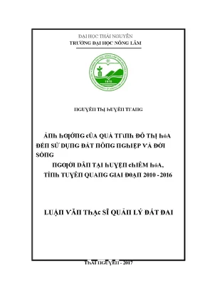 Quản lý đất đai và đô thị hóa tại Thái Nguyên: Nghiên
