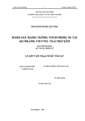 Nghiên cứu về hệ thống di động 3G tại Việt Nam