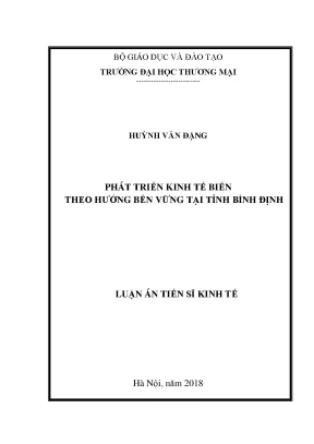 Phát Triển Kinh Tế Biển Bền Vững Tại Tỉnh Bình Định