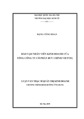 Đào Tạo Nhân Viên Kinh Doanh Tại Tổng Công Ty Cổ Phần