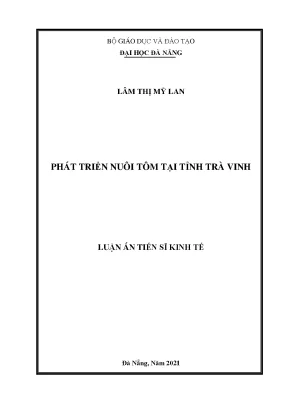 Phát Triển Nuôi Tôm Tại Tỉnh Trà Vinh: Nghiên Cứu và