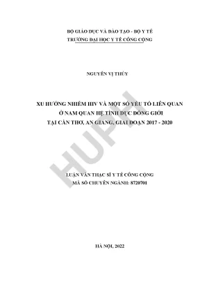 Xu Hướng Nhiễm HIV và Yếu Tố Liên Quan ở Nam Quan Hệ