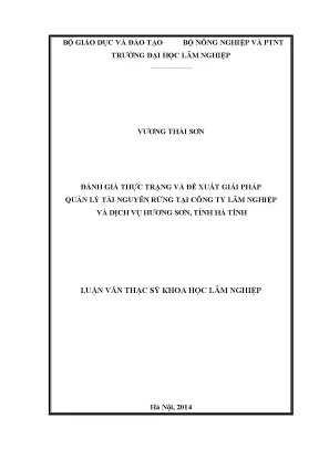 Quản Lý Tài Nguyên Rừng Bền Vững Tại Công Ty Lâm Nghiệp