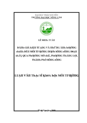 Đánh Giá Tình Trạng Môi Trường Nước Sông Công Tại Phường