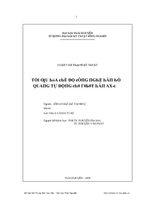 Tối ƣu Hóa Hệ Động Cơ Ô Tô Tại Đại Học Thái Nguyên