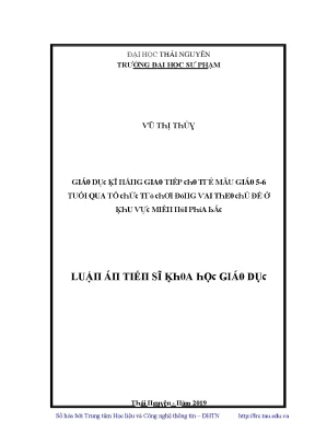 Giáo Dục Mầm Non: Phương Pháp Dạy Trẻ 5-6 Tuổi Tại