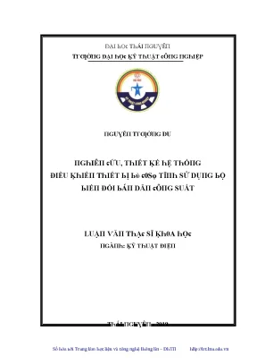 Kỹ Thuật Thiết Kế Hệ Thống Điều Khiển Hiện Đại