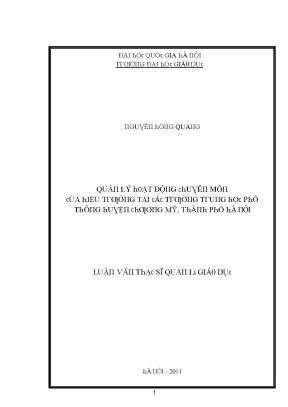 Quản Lý Hoạt Động Hiệu Quả Tại Đại Học Giao Thông Vận