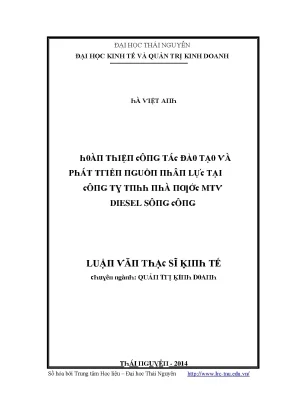 Cải tiến công tác đào tạo và phát triển nguồn nhân lực