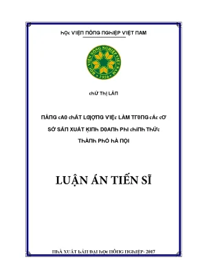 Nghiên cứu về ảnh hưởng của thị trường lao động tại Hà Nội