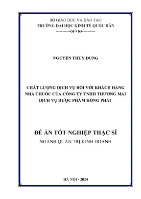 Nâng Cao Chất Lượng Dịch Vụ Khách Hàng Tại Công Ty TNHH