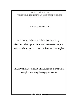 Đảm Bảo Tài Sản Tại Trường Đại Học Kinh Tế Và Quản Trị