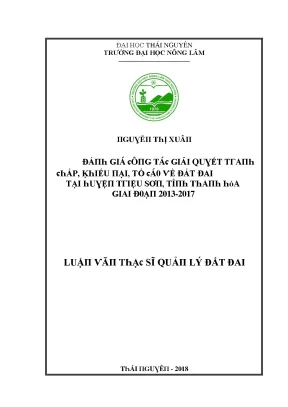 Giải Quyết Vấn Đề Đất Đai Tại Huyện Trị Tiêu Sơn