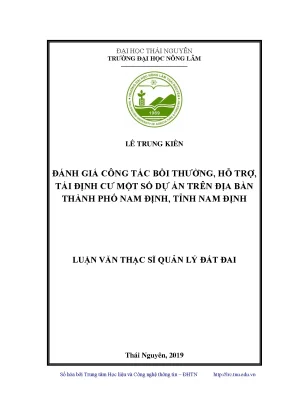 Đánh Giá Công Tác Bồi Thường và Tái Định Cư Tại Nam Định