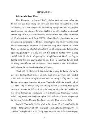 Quản lý nhà nước về công tác dân tộc tại Quận 11, Thành