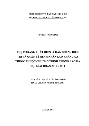 Thực Trạng Phát Hiện, Chẩn Đoán và Điều Trị Bệnh Lao