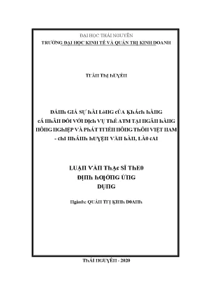Đánh Giá Sự Hài Lòng Của Khách Hàng Đối Với Dịch Vụ Thẻ