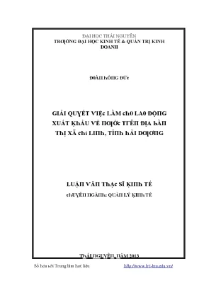 Giải pháp xuất khẩu hiệu quả từ Trường Đại học Kinh tế & 