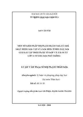 Giải Bài Tập Toán Lớp 11: Phương Pháp Giải Bài Tập Tổ