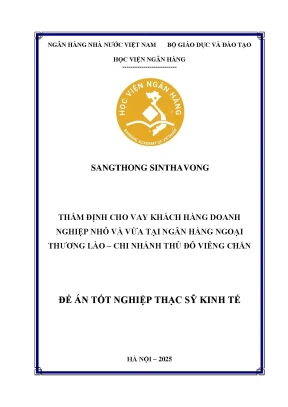 Thẩm Định Cho Vay Doanh Nghiệp Nhỏ và Vừa Tại Ngân Hàng
