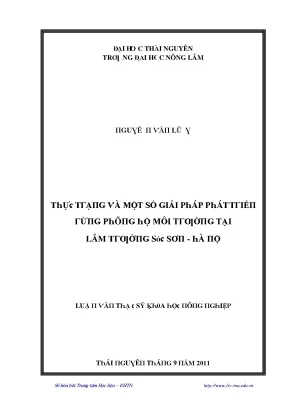 Giải pháp phát triển môi trường tại Đại học Nông Lâm