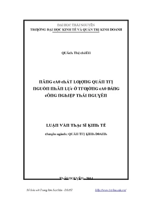 Quản Trị Kinh Doanh Tại Trường Đại Học Kinh Tế Và Quản
