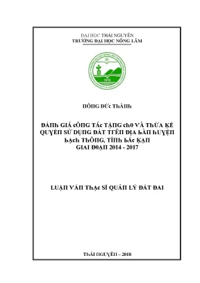 Quản lý đất đai tại Trường Đại học Nông Lâm Thái Nguyên