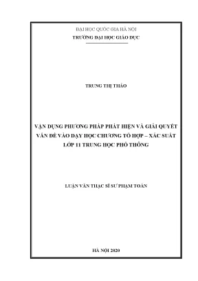 Vận Dụng Phương Pháp Phát Hiện và Giải Quyết Vấn Đề 