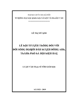 Lễ Hội Tưởng Niệm Đời Sống Người Dân Hà Nội