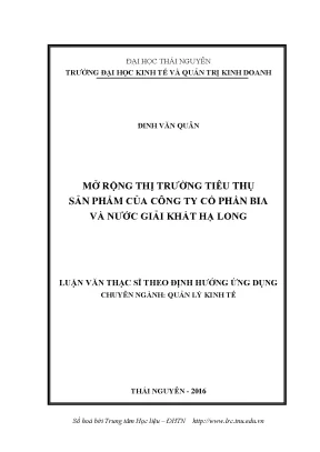 Mở Rộng Thị Trường Tiêu Thụ Sản Phẩm Của Công Ty Cổ Phần