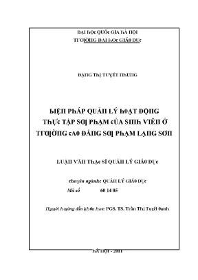 Quản Lý Hoạt Động Thực Tập Sinh Tại Đại Học Giao Thông