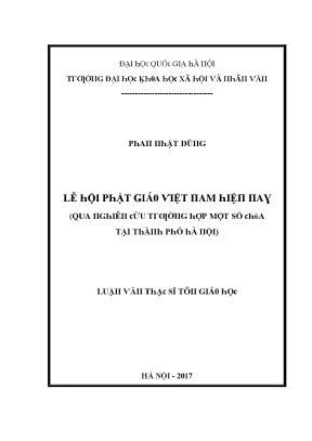 Lễ Hội Phật Giáo Việt Nam Tại Hà Nội: Nghiên Cứu và Phân