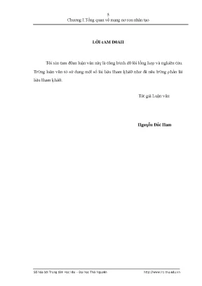 Tổng Quan Về Mạng Nơ Ron Nhân Tạo