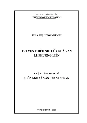 Nghiên Cứu Văn Học Thiếu Nhi Qua Tác Phẩm Của Nhà Văn Lê 