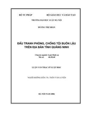 Nghiên Cứu Tình Hình Buôn Lậu và Giải Pháp Phòng Chống