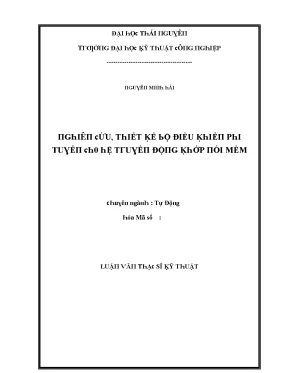 Hệ Thống Điều Khiển Tự Động Hóa Kỹ Thuật Hiện Đại