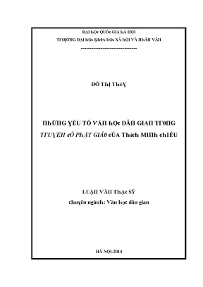 Yếu Tố Văn Học Dân Gian Trong Truyện Cổ Phật Giáo Của 
