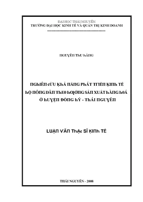 Nghiên cứu Kinh tế và Quản trị Kinh doanh tại Đại học