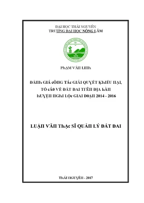 Giải Quyết Khiếu Nại Tố Cáo Về Đất Đai Tại Thái Nguyên