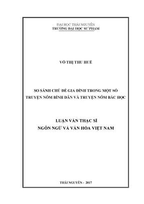 So Sánh Chủ Đề Gia Đình Trong Truyện Nôm Bình Dân Và