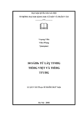 Luận Văn Về Từ Láng Trong Tiếng Việt Và Tiếng Trung