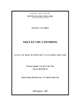 Nhật Ký Chu Cẩm Phong: Tác Phẩm Văn Học Đặc Sắc Về Chiến