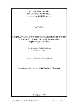 Tăng cường ứng dụng công nghệ thông tin trong quản lý 