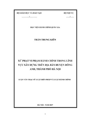 Xử Phạt Vi Phạm Hành Chính Trong Lĩnh Vực Xây Dựng Tại