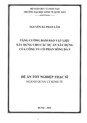 Đảm Bảo Vật Liệu Xây Dựng Cho Dự Án Tại Công Ty Cổ Phần