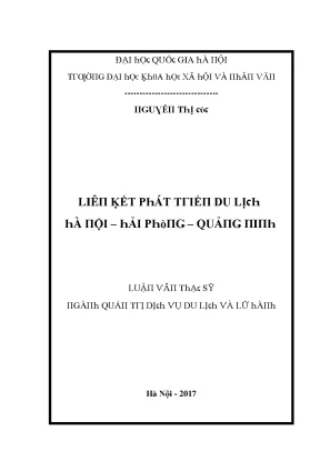 Phát Triển Du Lịch Hà Nội - Hải Phòng - Quảng Ninh: Tình