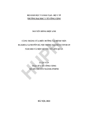 Căng Thẳng Của Điều Dưỡng Tại Bệnh Viện Đa Khoa Xanh Pôn