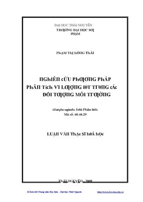 Nghiên cứu về IOT và môi trường tại Đại học Sư phạm Thái