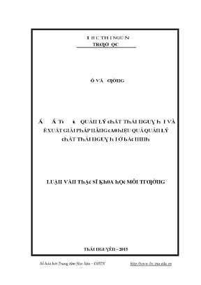 Quản lý chất thải hiệu quả tại Việt Nam