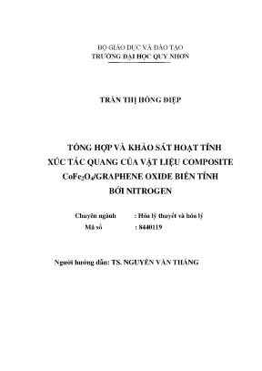 Nghiên Cứu Hoạt Tính Xúc Tác Quang Của Vật Liệu
